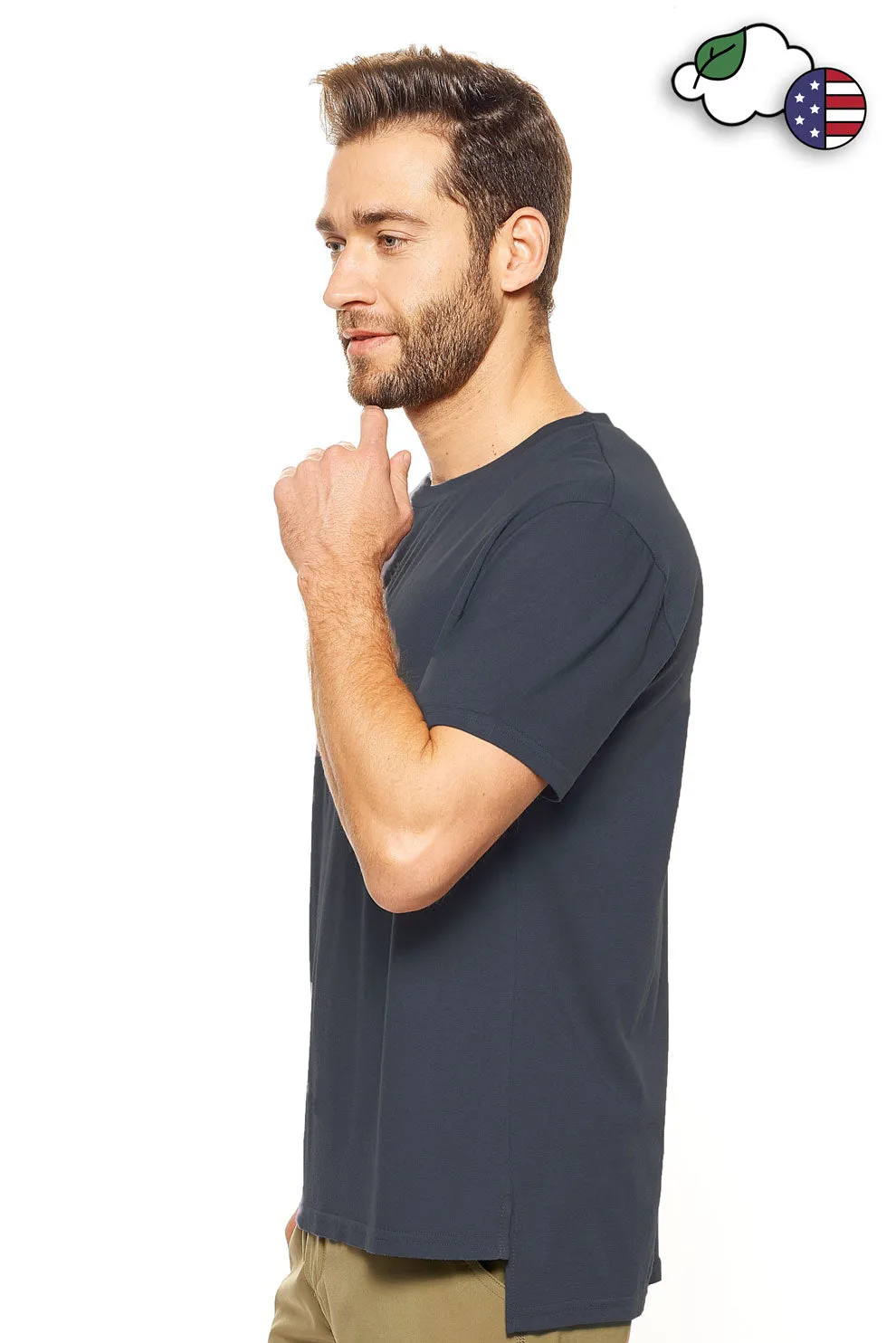 HC806 Split Hi-Lo Hem Tee