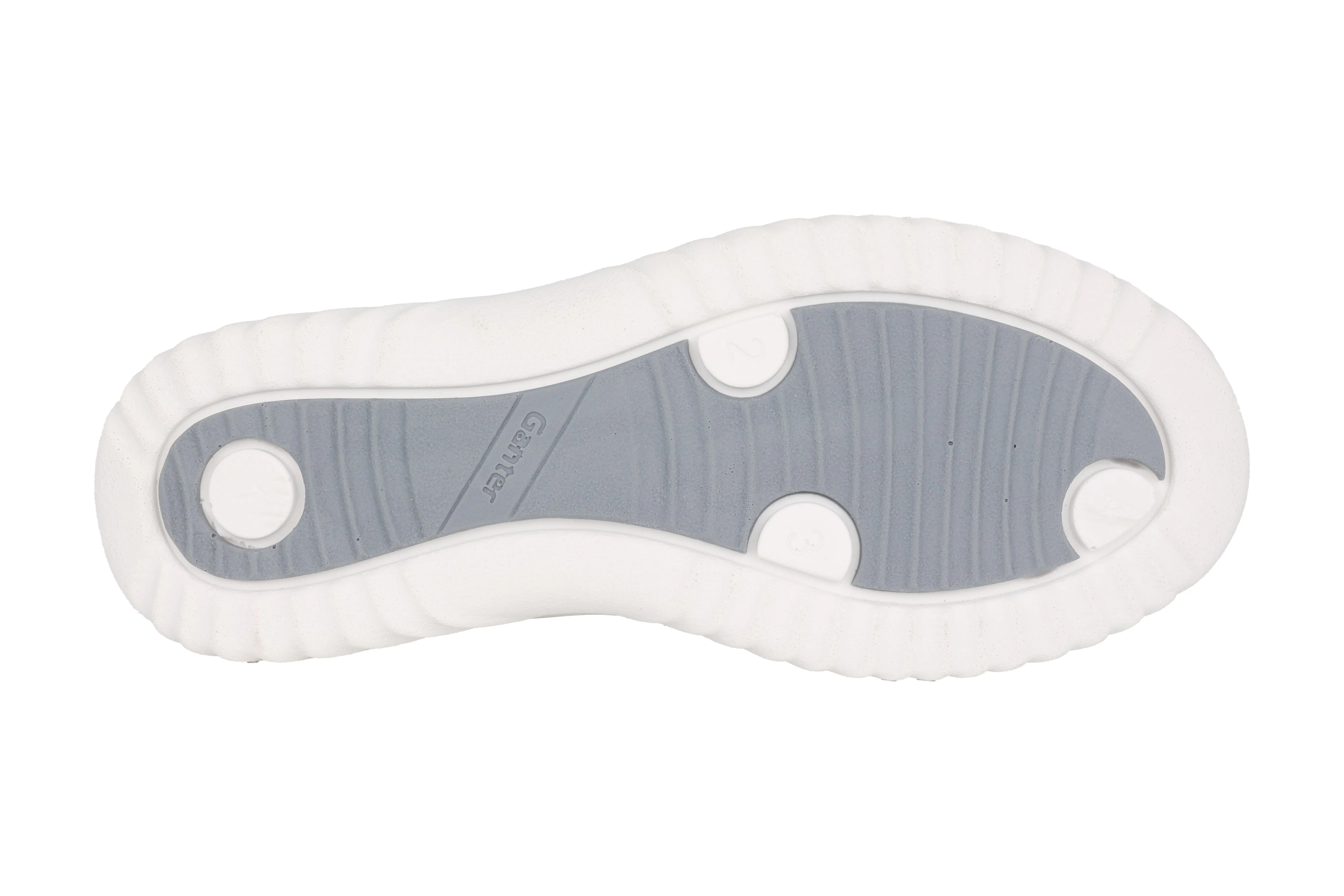'Heike' women's wide fit (H) lace-zip sneaker - White