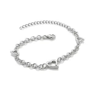 Hot Diamonds Warm Heart Sterling Silver & Diamond Bracelet