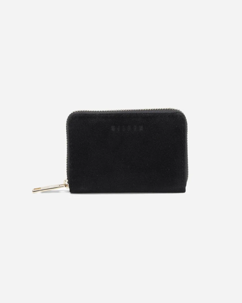 Ida Suede Wallet - Black