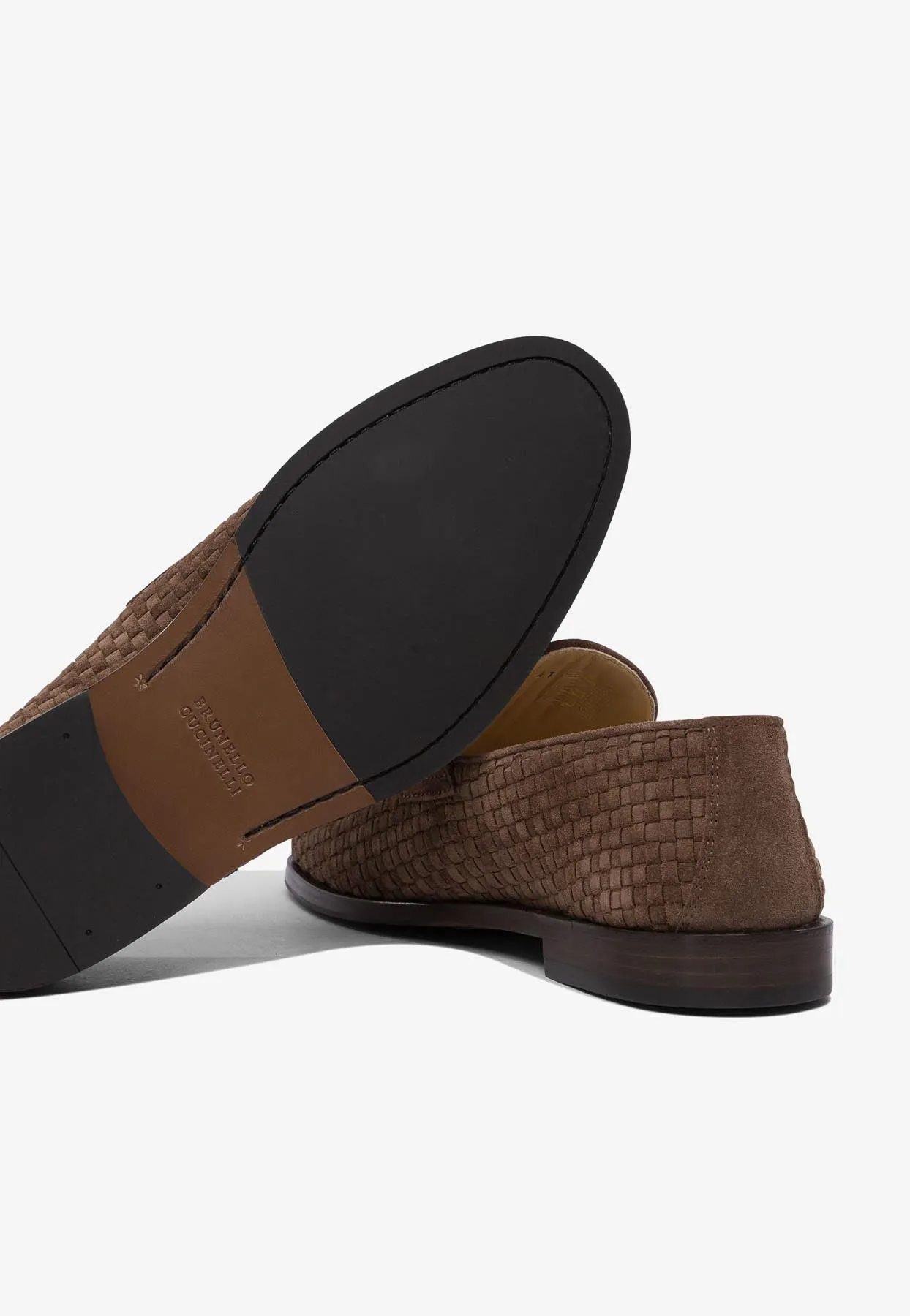 Interwoven Suede Loafers