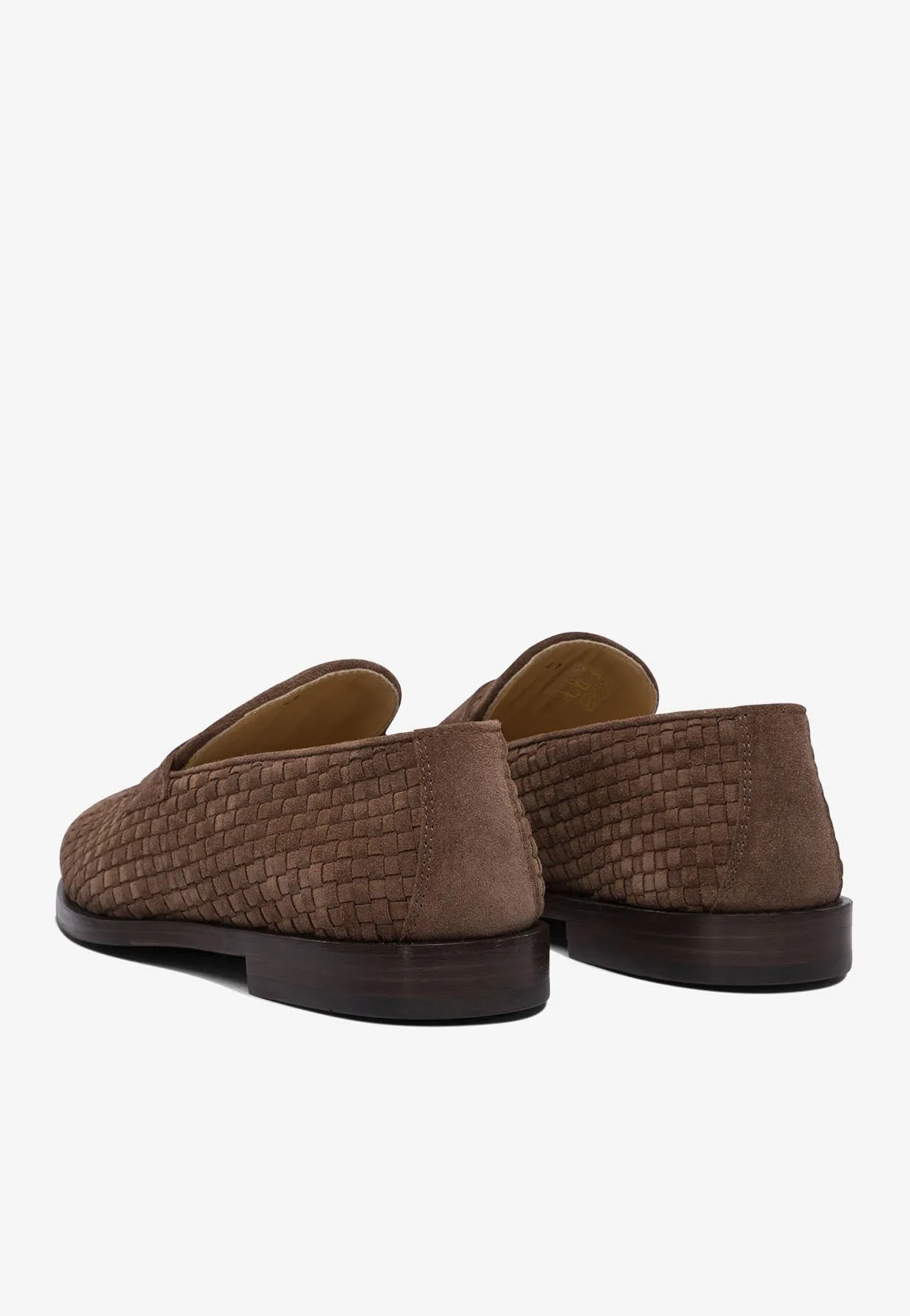Interwoven Suede Loafers