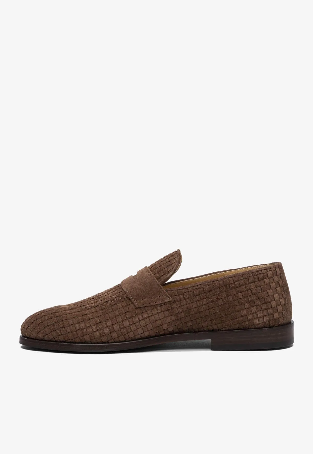 Interwoven Suede Loafers