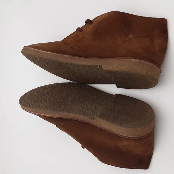 J Crew men's ankle suede  Lace-up winter casual office retro y2k brown 11H