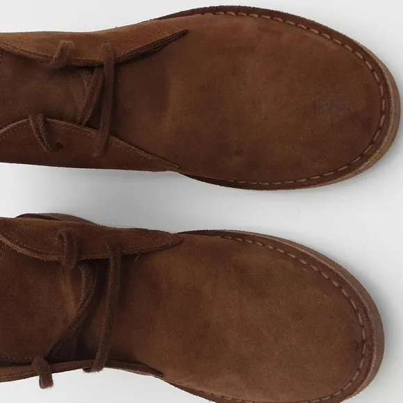 J Crew men's ankle suede  Lace-up winter casual office retro y2k brown 11H