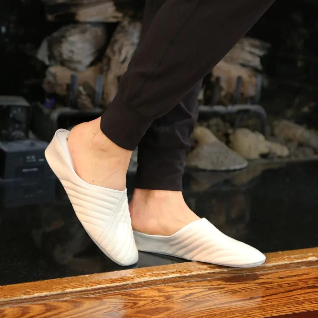 Jacques Levine Slippers 1221 White
