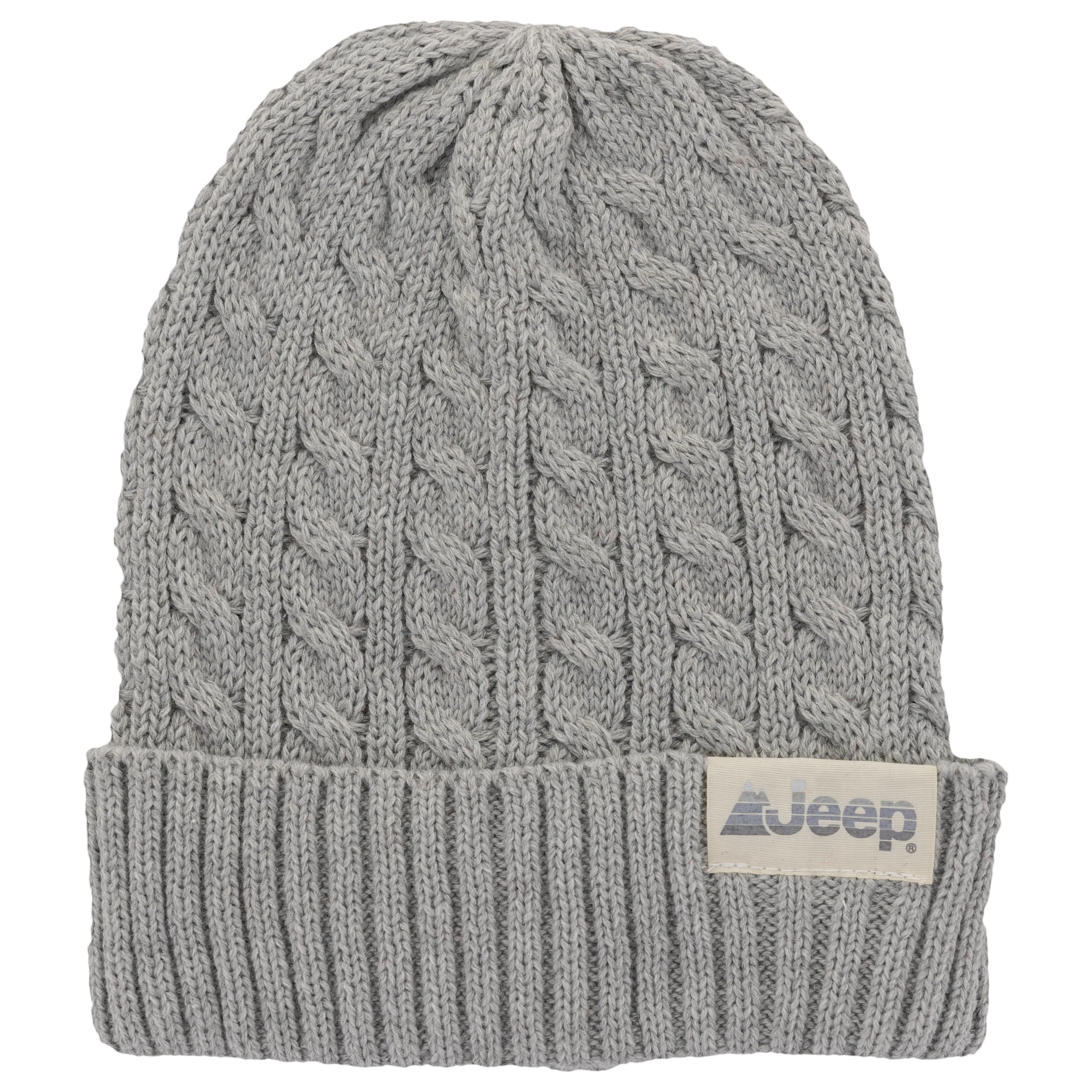 Jeep® 3-Piece Cable Knit Scarf, Hat and Glove Set