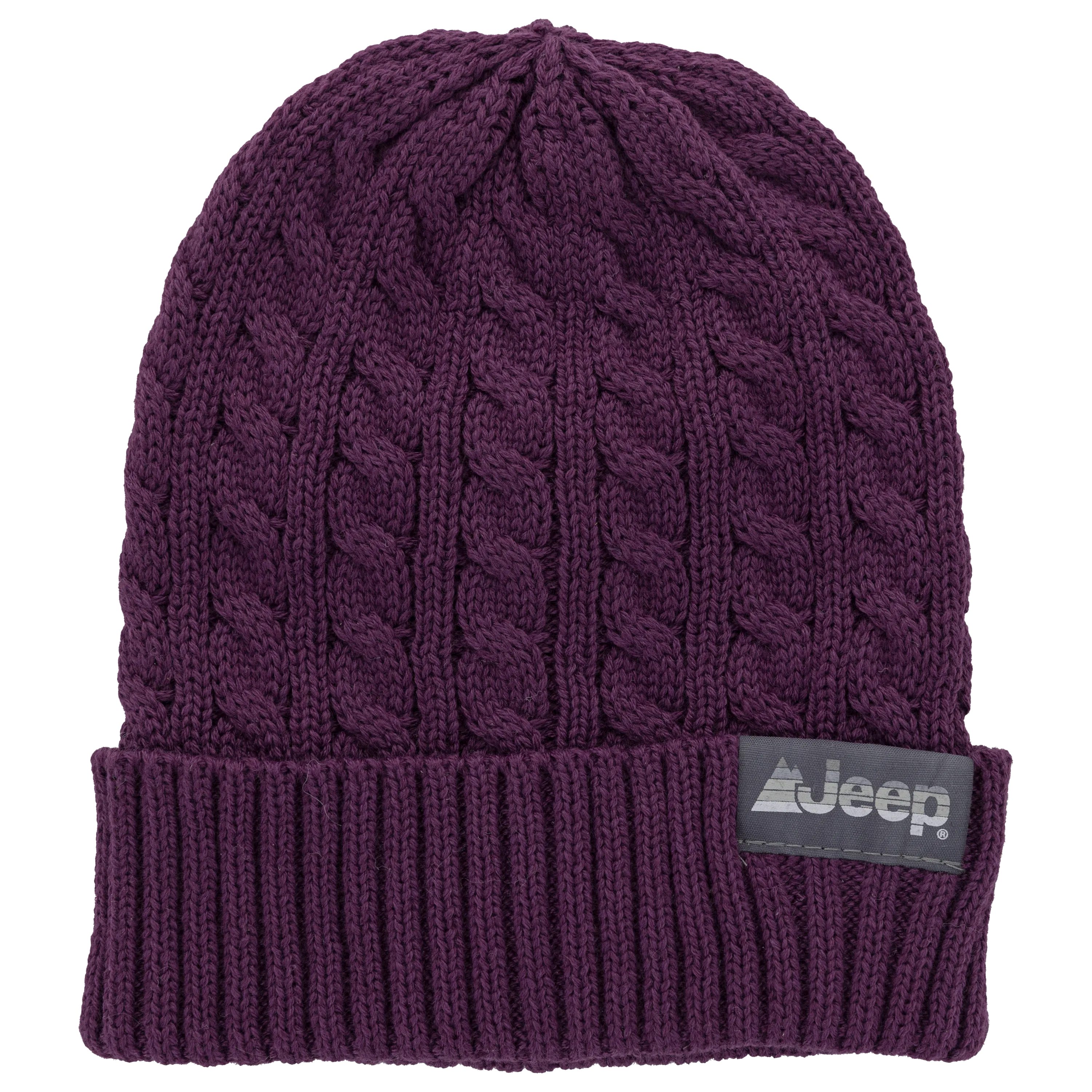 Jeep® 3-Piece Cable Knit Scarf, Hat and Glove Set