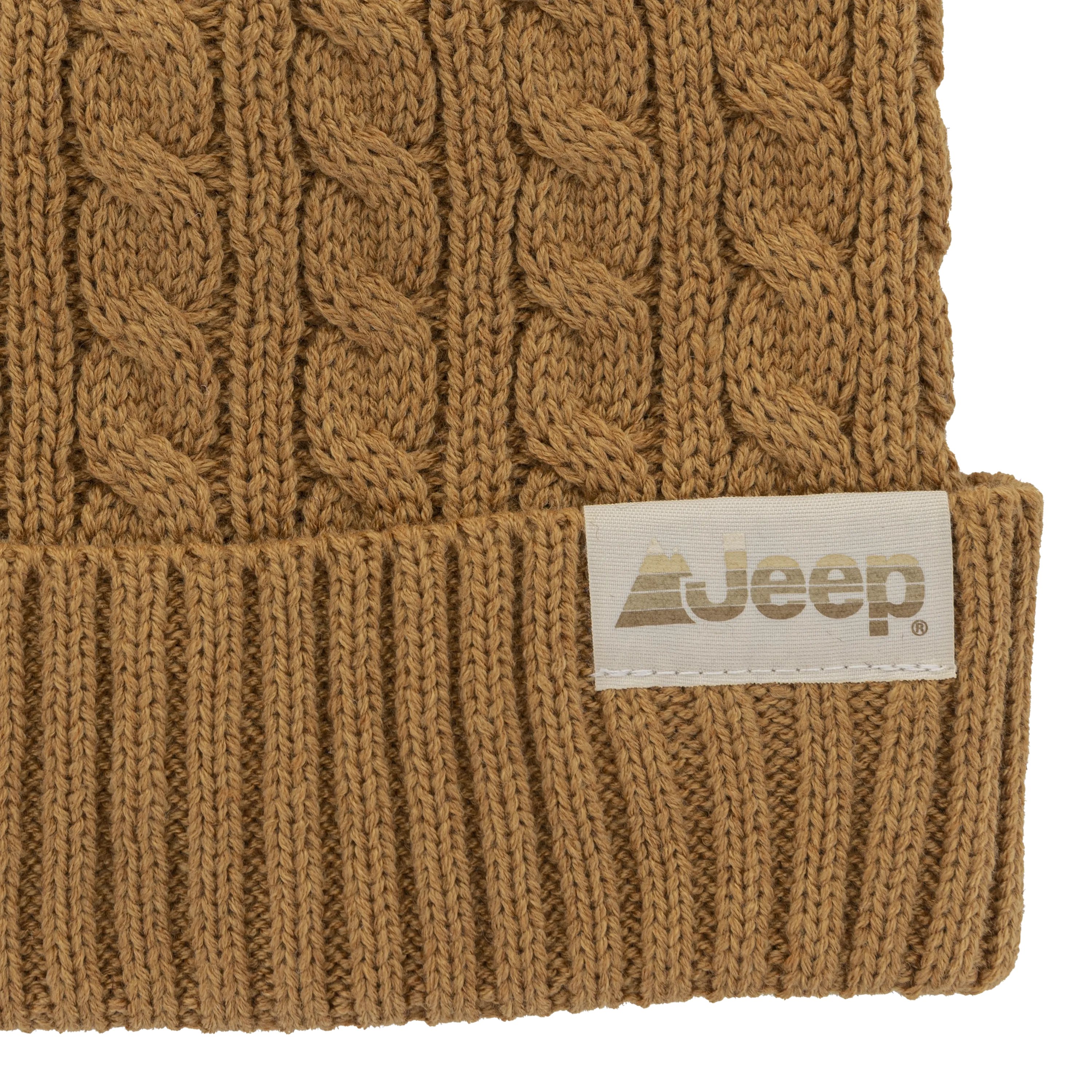 Jeep® 3-Piece Cable Knit Scarf, Hat and Glove Set