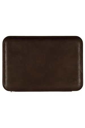 JPM 8-Watch Leather Travel Storage Case in BROWN
