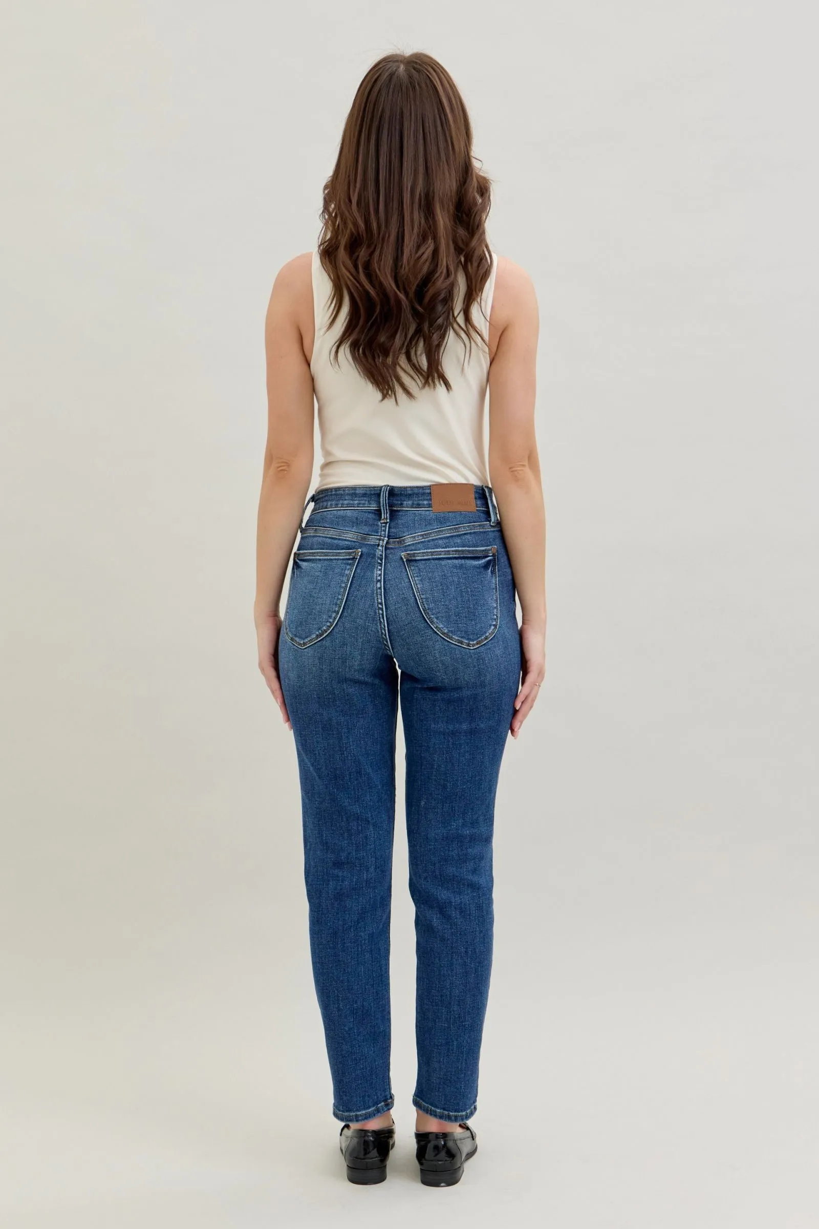 Judy Blue High Rise Dark Wash Denim Skinny Jeans