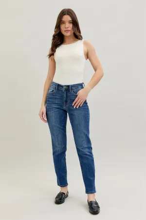 Judy Blue High Rise Dark Wash Denim Skinny Jeans