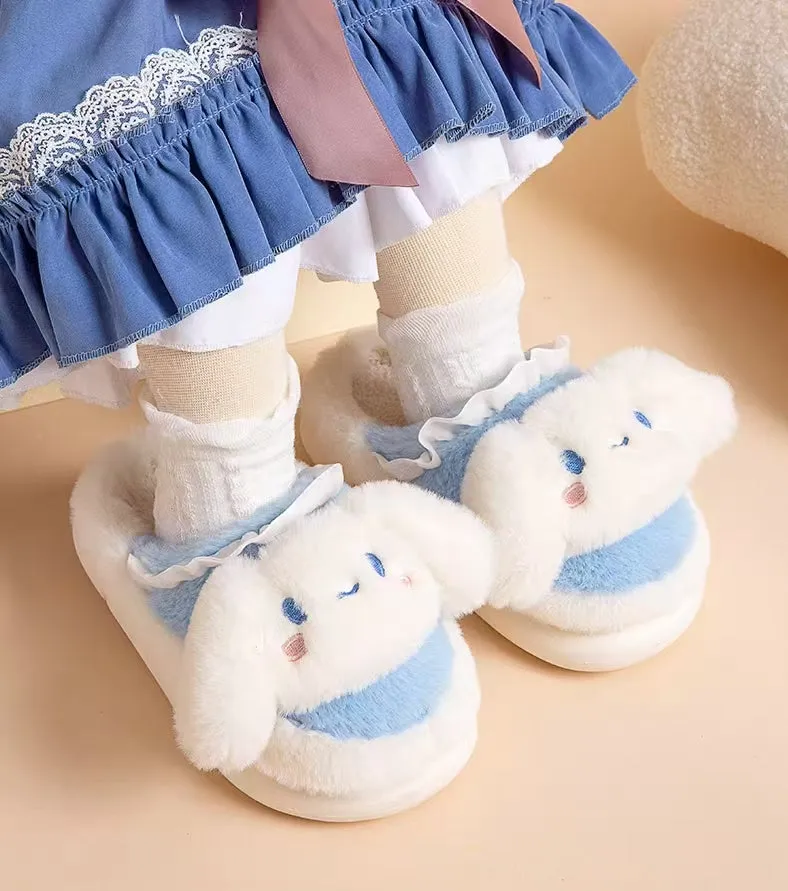 Kawaii Sanrio Plush Cotton Slippers