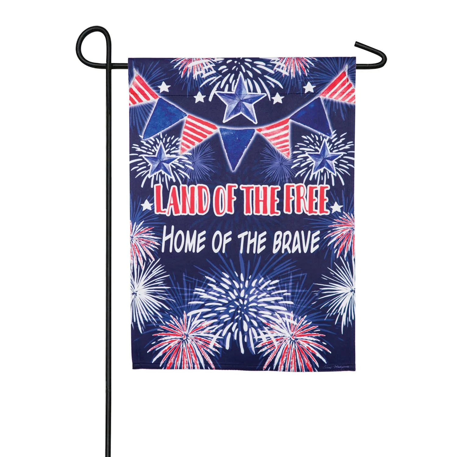 Land of the Free Garden Suede Flag,14s9131