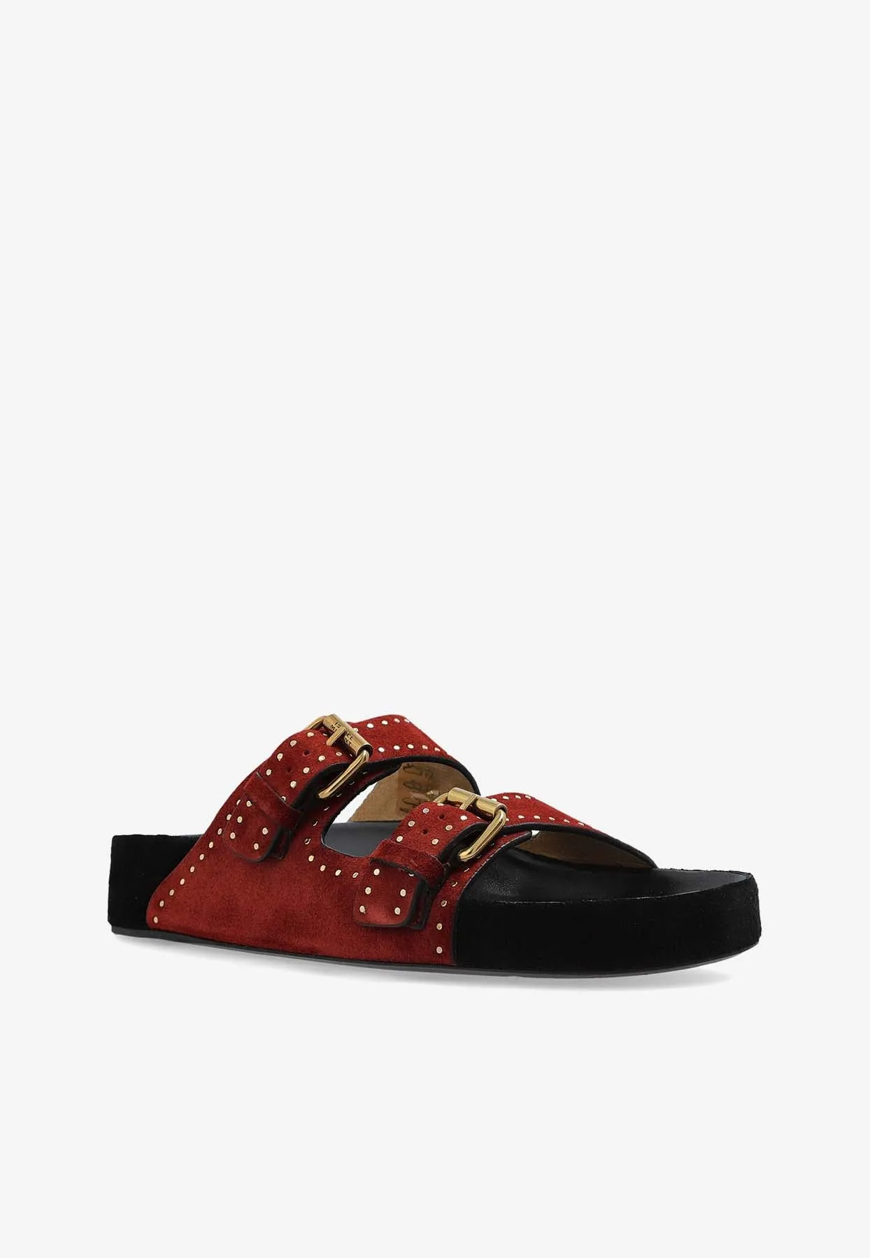 Lennyo Suede Buckle Sandals