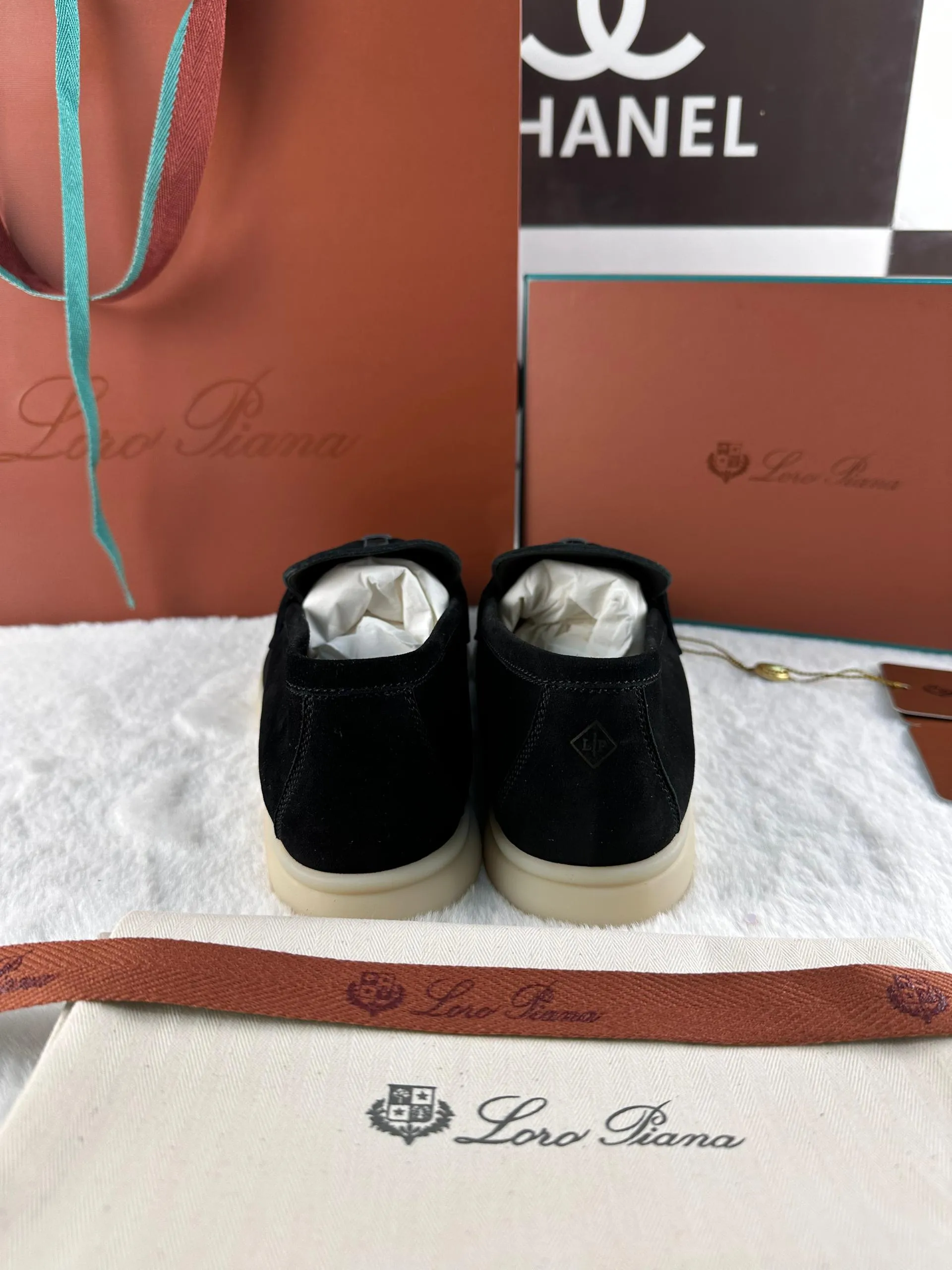 Loro Piana Summer Magic Walking Shoes - Black