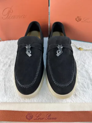 Loro Piana Summer Magic Walking Shoes - Black