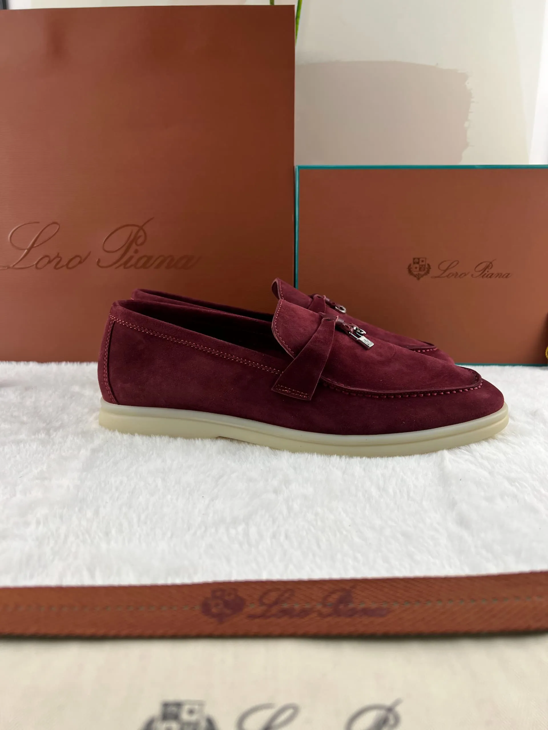 Loro Piana Summer Magic Walking Shoes - Shiny Amarat