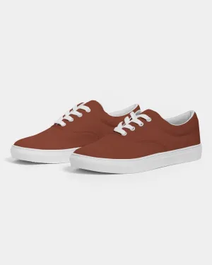 Medium Dark Midtone Red Canvas Sneakers | Women's | C0M80Y80K60