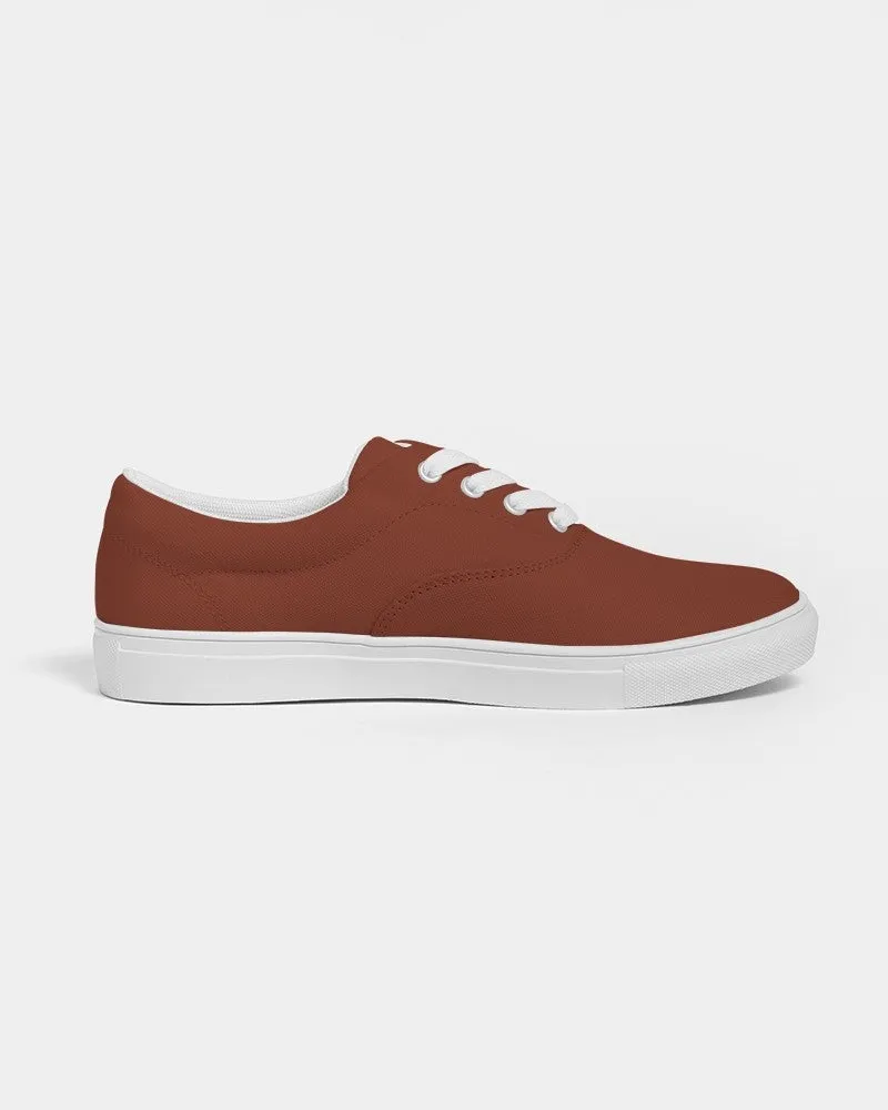 Medium Dark Midtone Red Canvas Sneakers | Women's | C0M80Y80K60