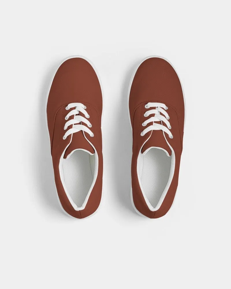 Medium Dark Midtone Red Canvas Sneakers | Women's | C0M80Y80K60