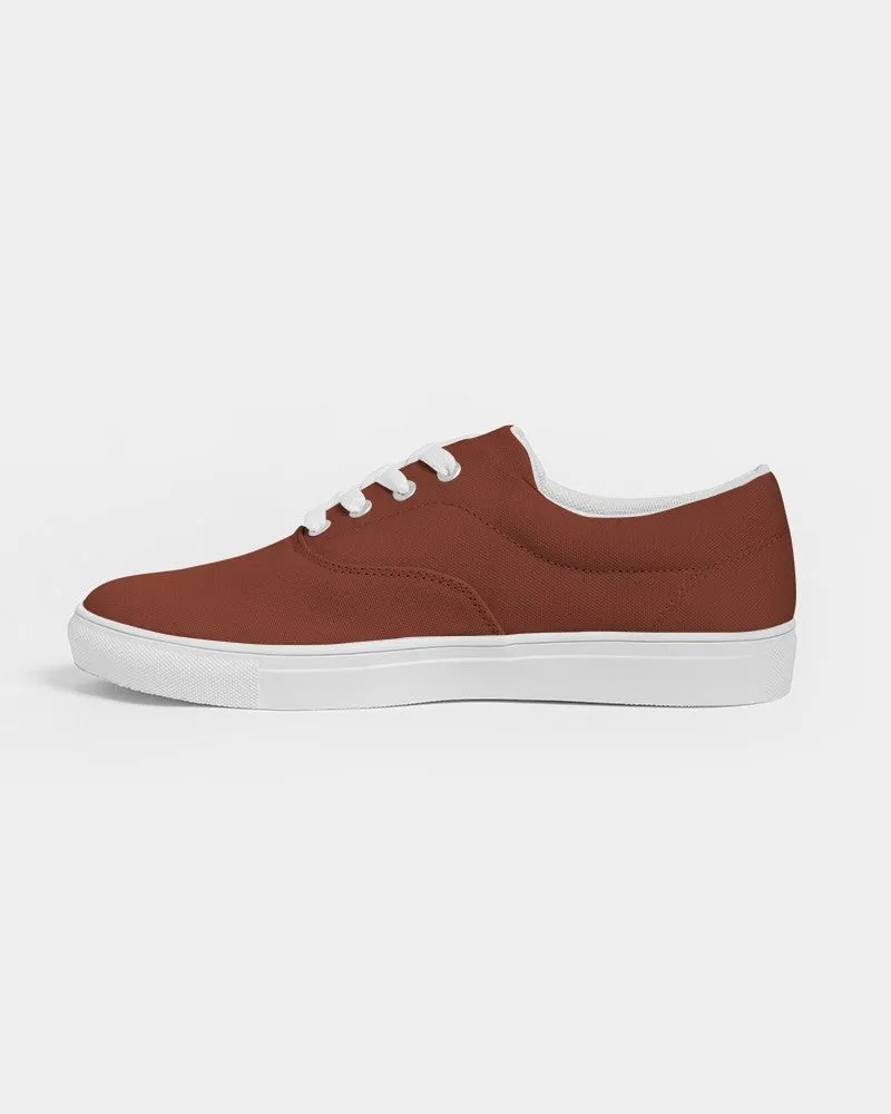 Medium Dark Midtone Red Canvas Sneakers | Women's | C0M80Y80K60