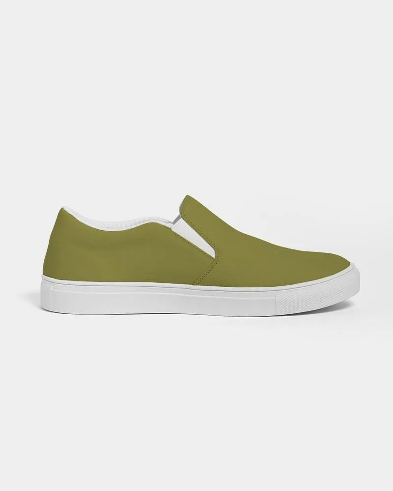 Medium Dark Midtone Yellow Slip-On Canvas Sneakers | Women's | C0M0Y80K60