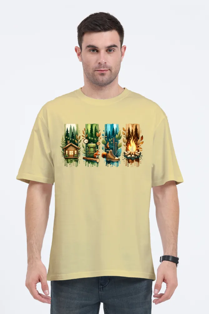Men's Oversized T-Shirt – "Outdoor Adventure" Edition