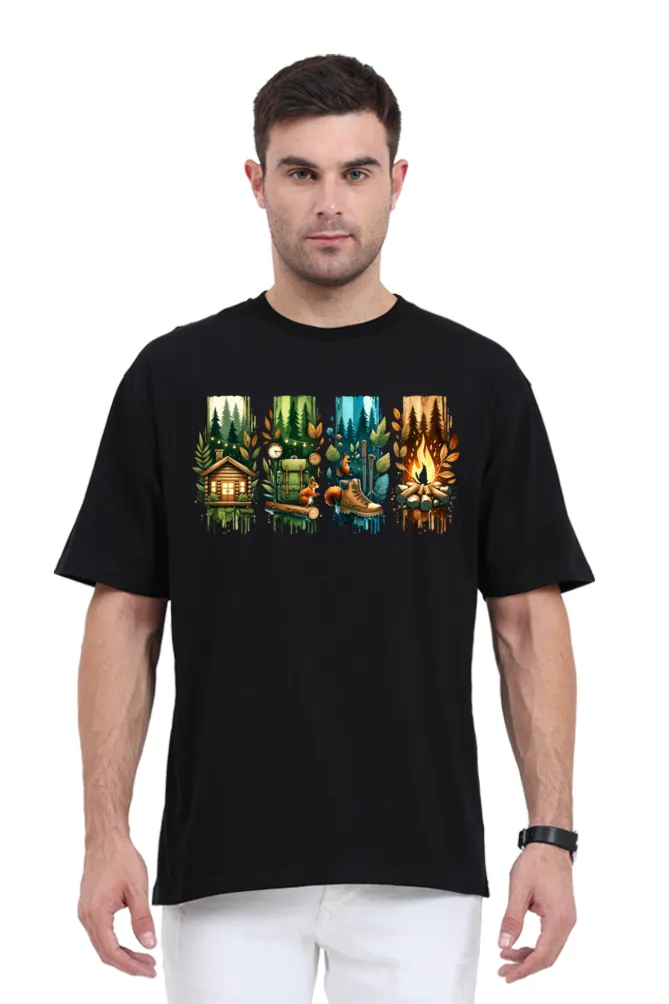 Men's Oversized T-Shirt – "Outdoor Adventure" Edition