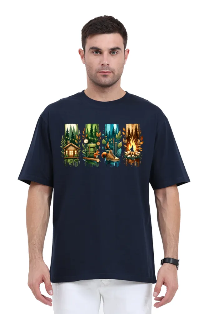 Men's Oversized T-Shirt – "Outdoor Adventure" Edition