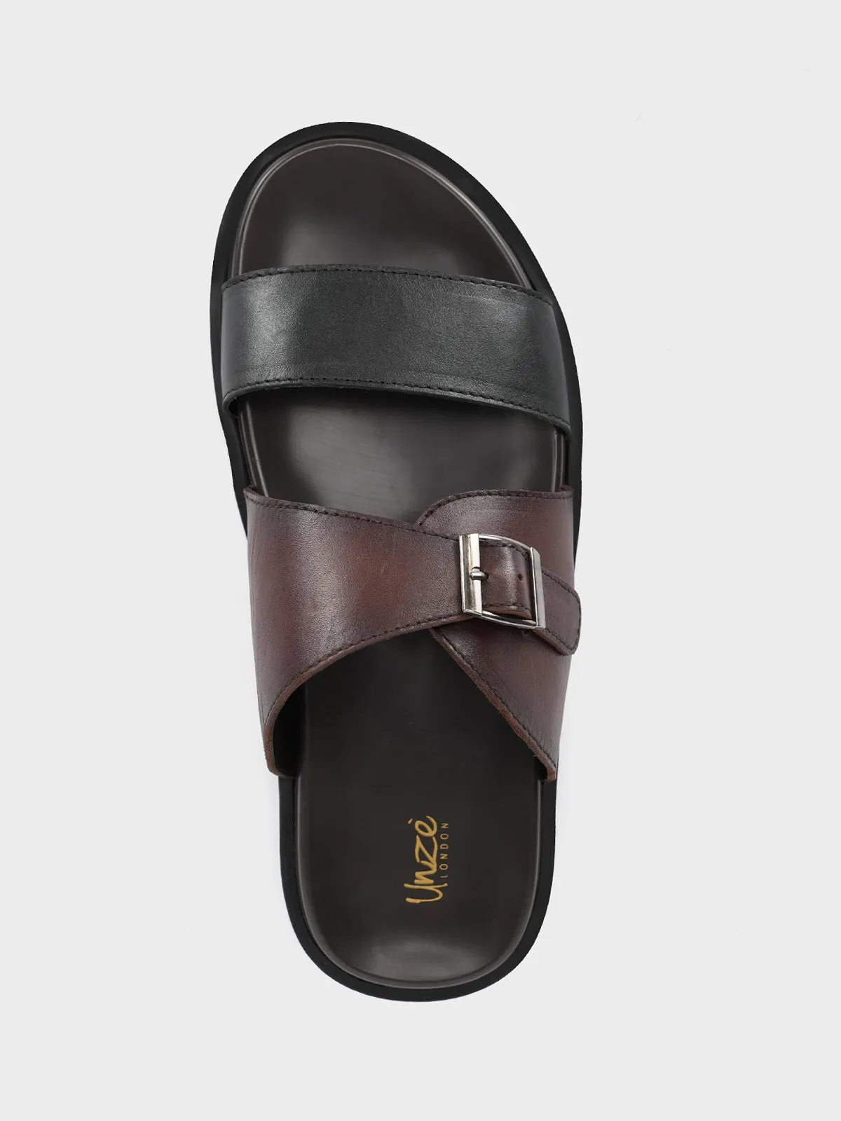Mens "YANNICK" Casual Leather Slippers
