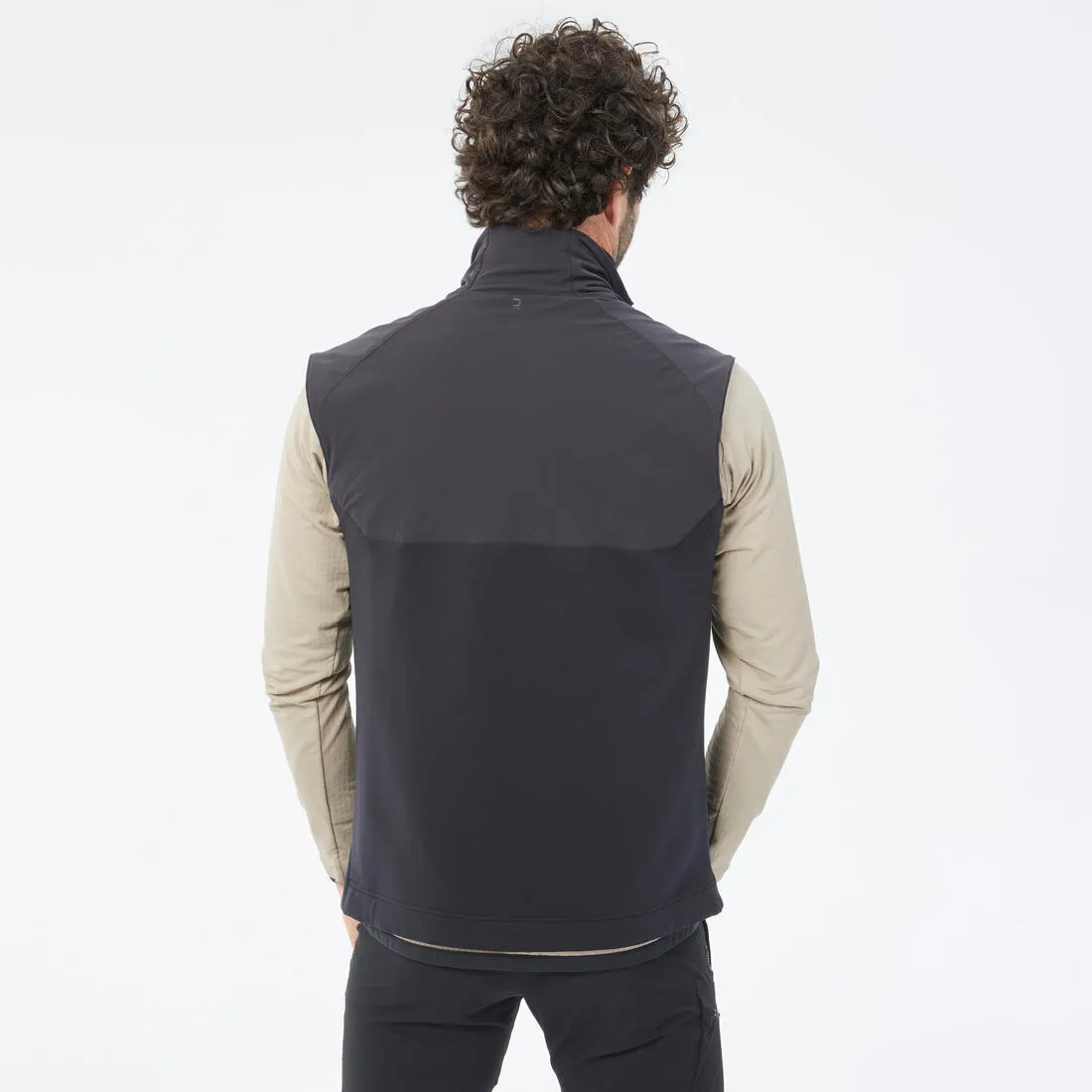 Men’s Warm Hiking Fleece Gilet MH500 - Black
