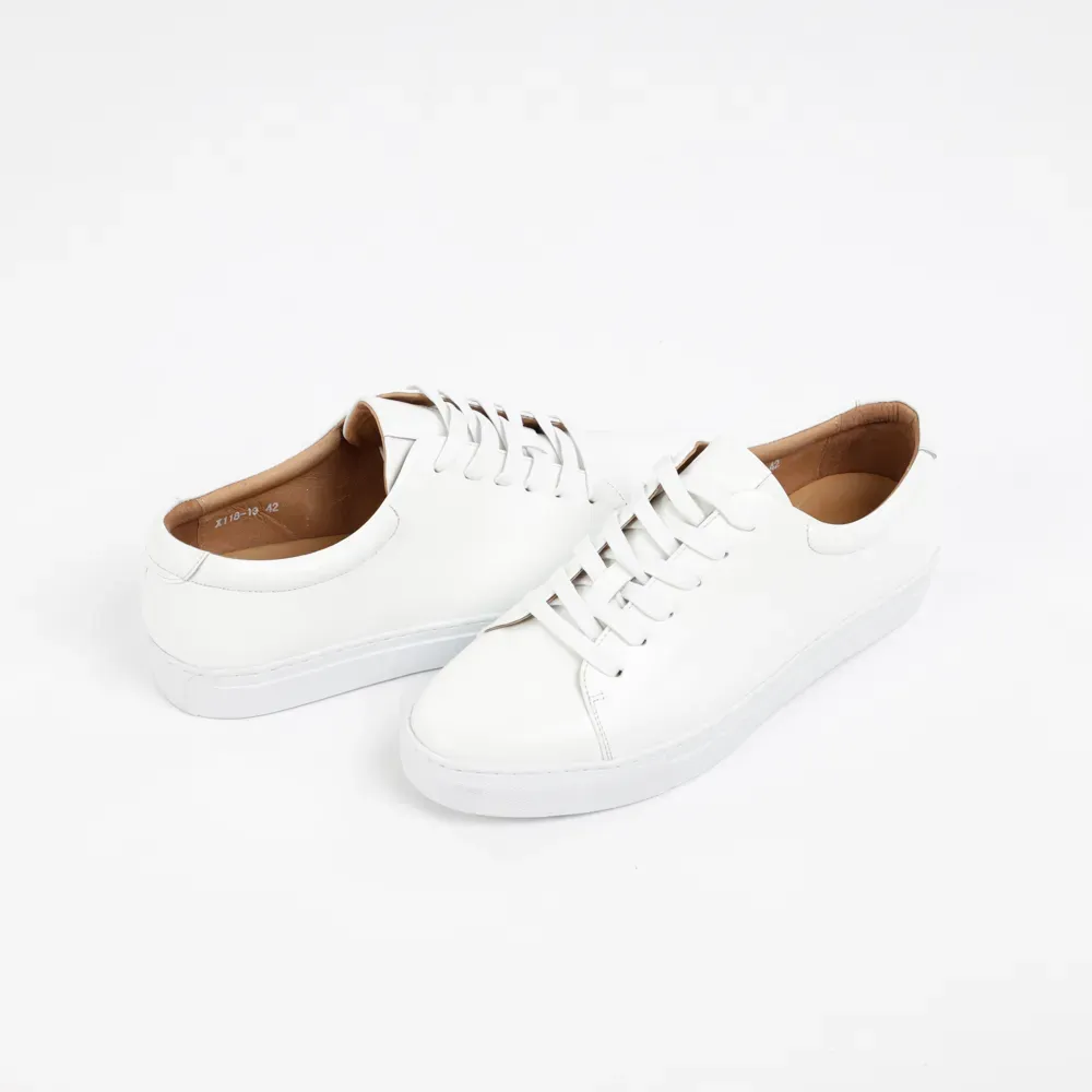 Micheal leather Sneakers lace-up flats