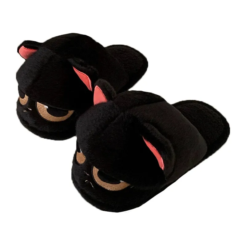 Moody Cat Slippers