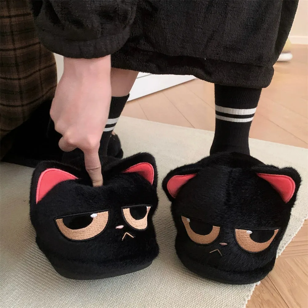Moody Cat Slippers