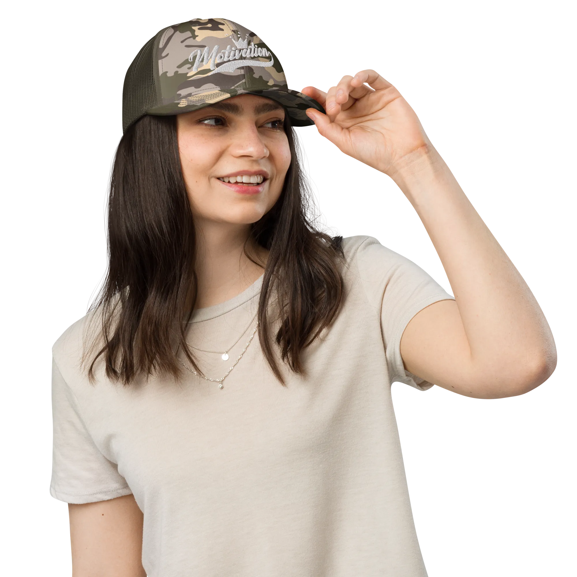 Motivation Camouflage trucker hat