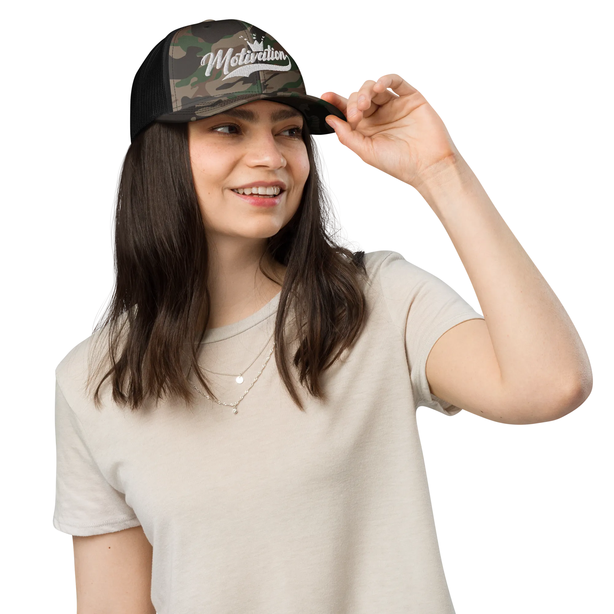 Motivation Camouflage trucker hat