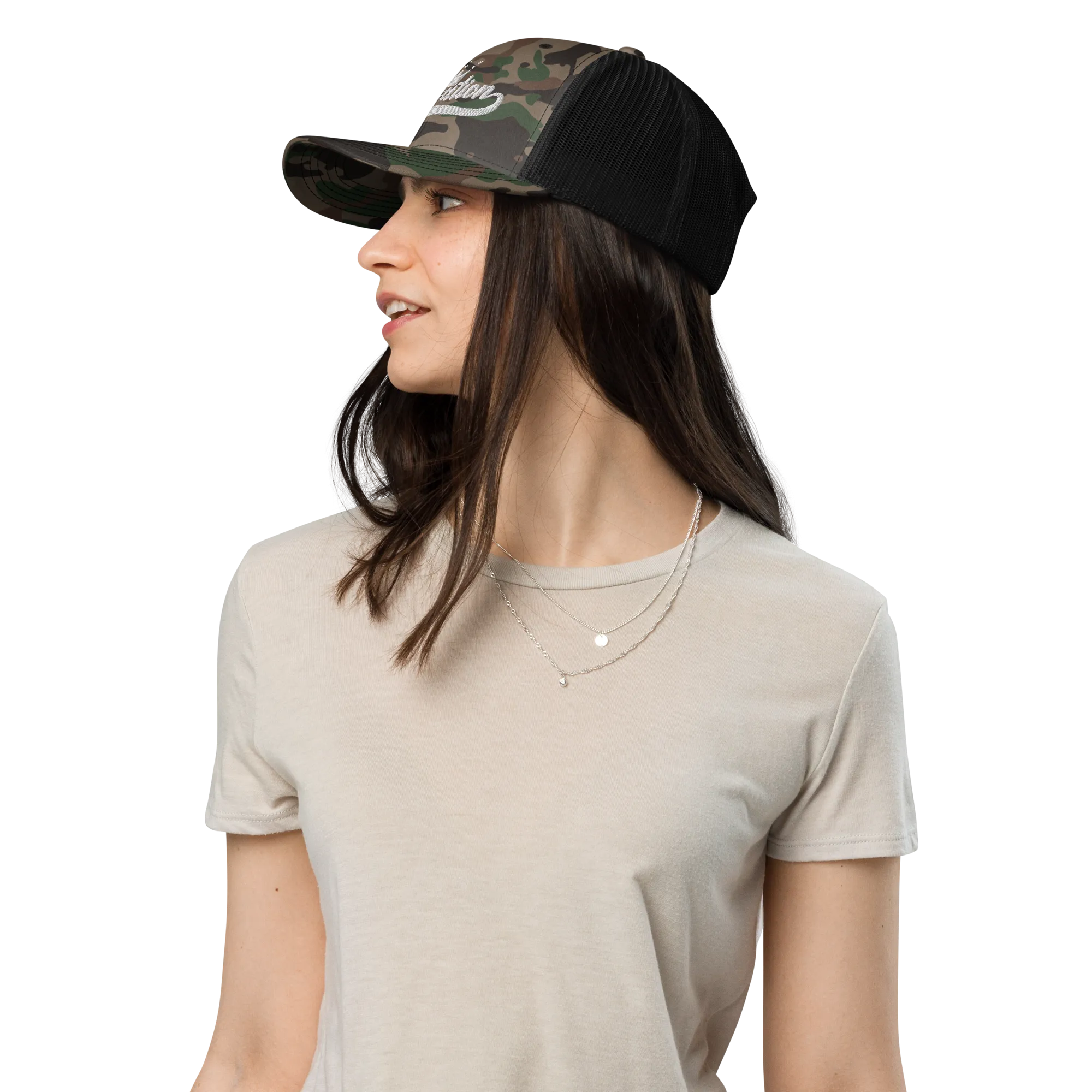 Motivation Camouflage trucker hat