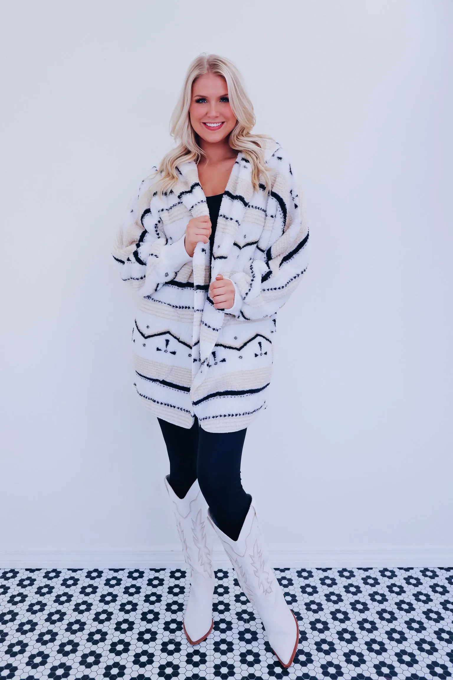 Nanuk Geo Print Sherpa Hoodie