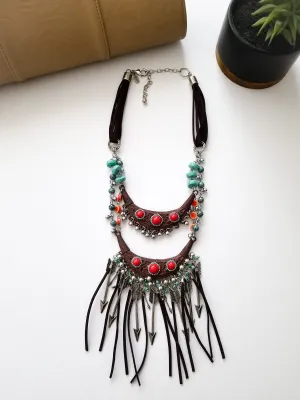 Necklace - Collar & Fringe