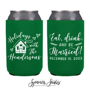 Neoprene Wedding Can Cooler #200N - Eat, Drink & Be Married
