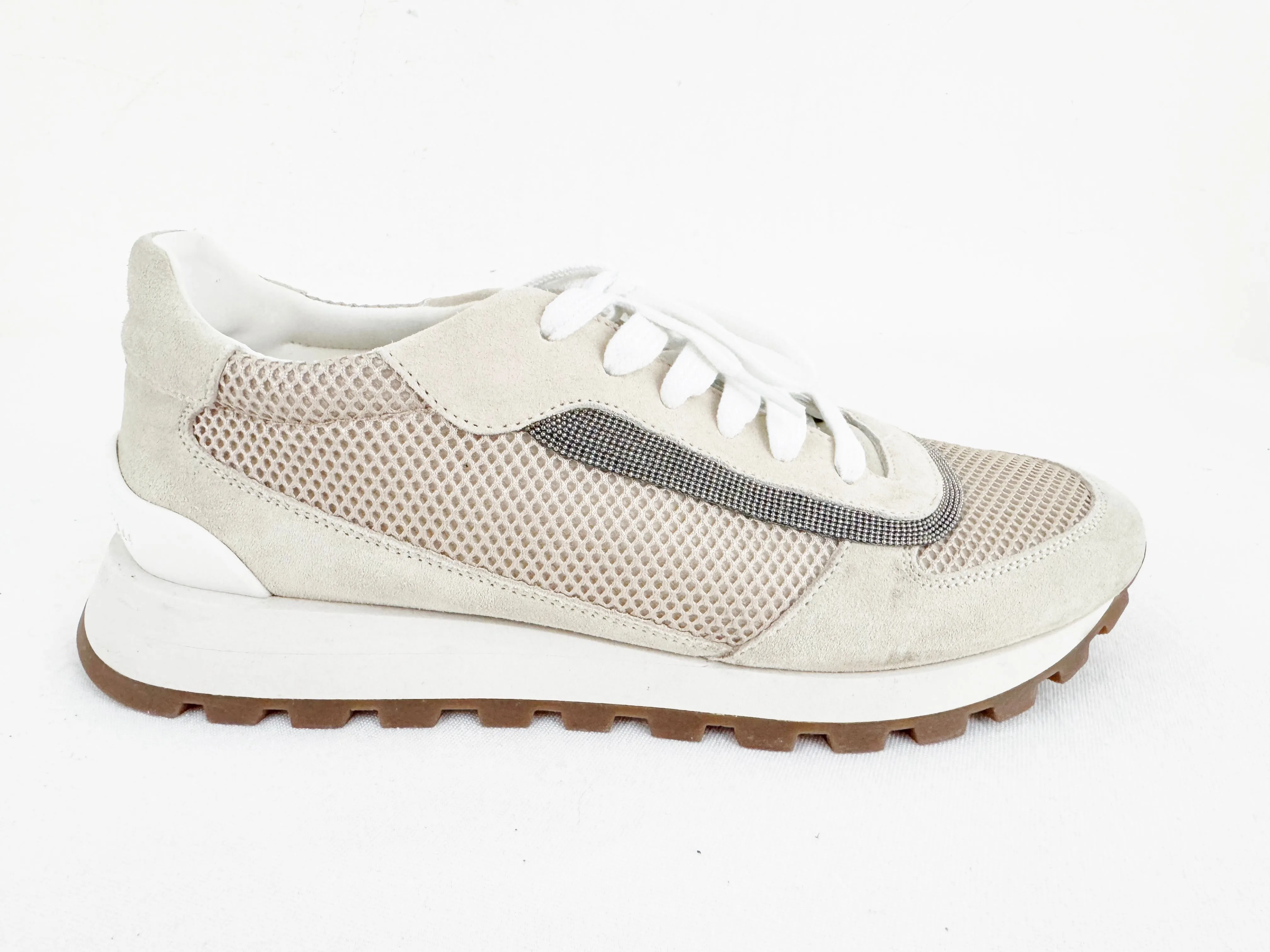 NEW Brunello Cucinelli Monili Trim Sneakers Size 10