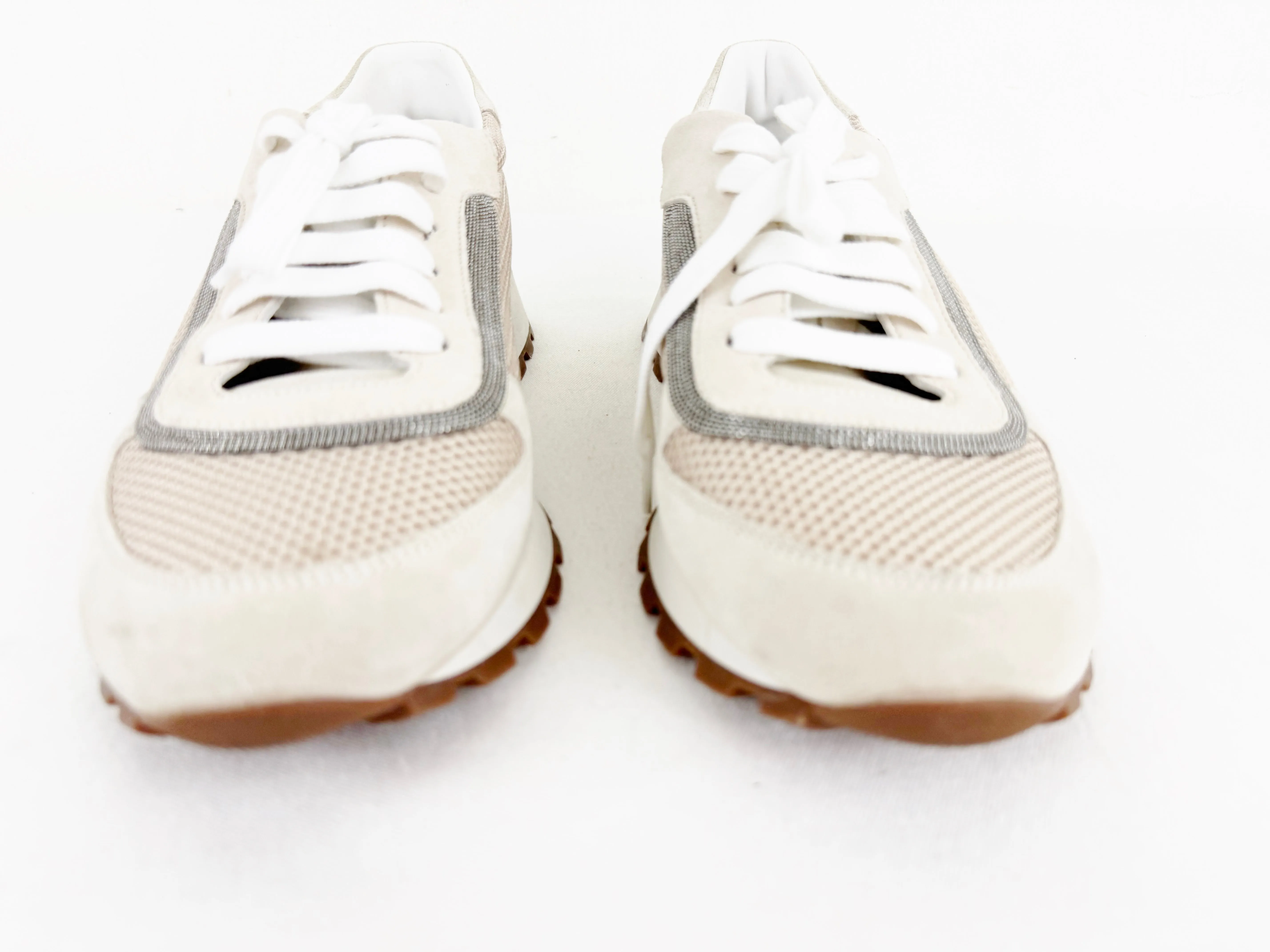 NEW Brunello Cucinelli Monili Trim Sneakers Size 10