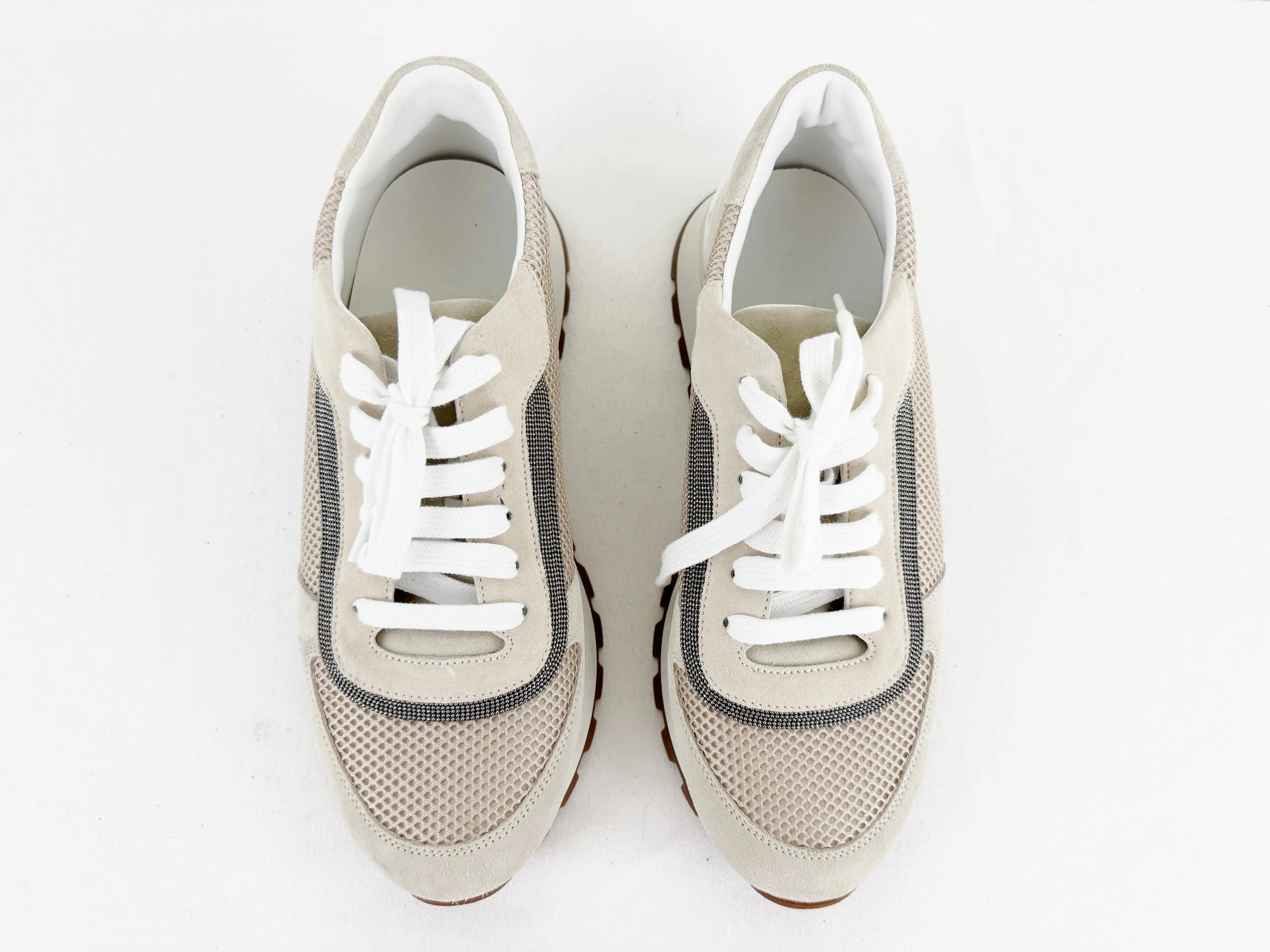 NEW Brunello Cucinelli Monili Trim Sneakers Size 10
