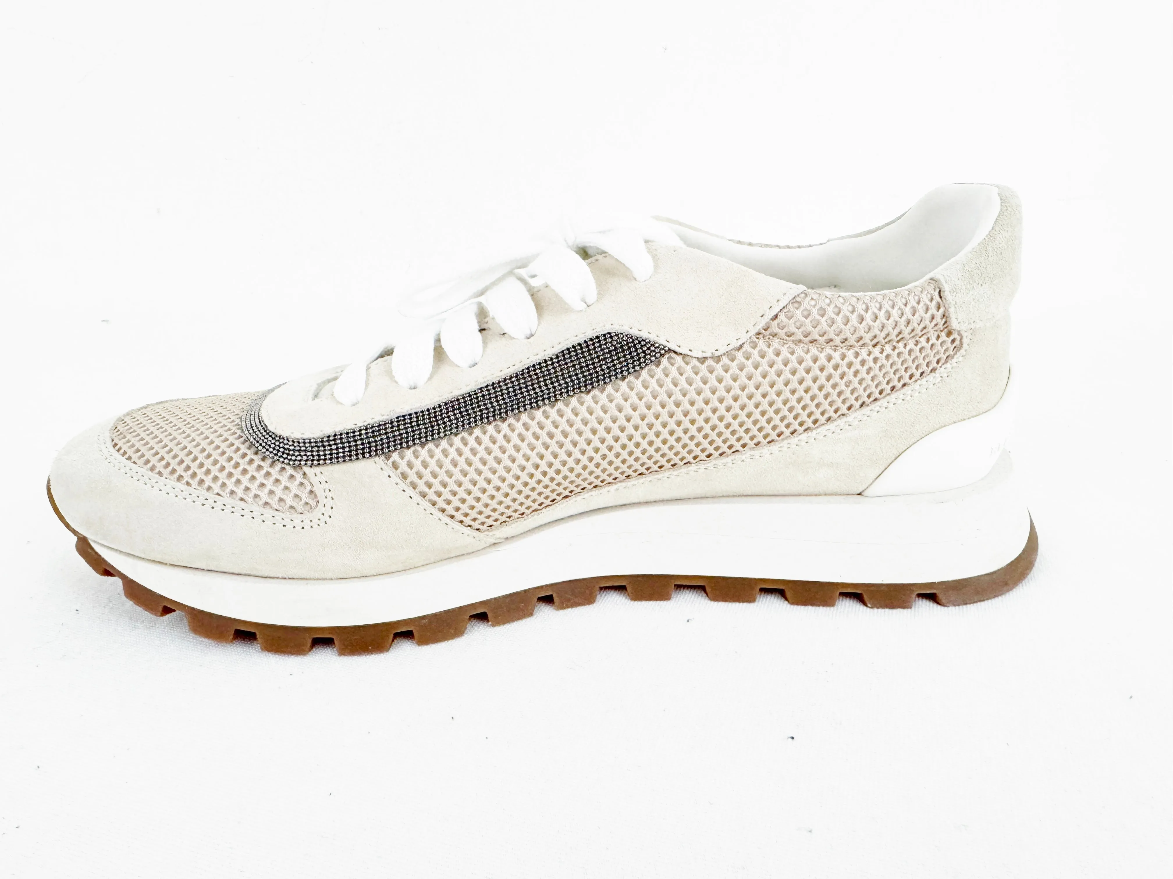 NEW Brunello Cucinelli Monili Trim Sneakers Size 10