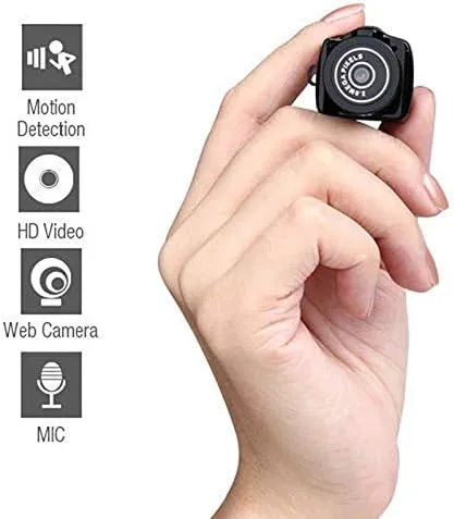 NEW Retails $120 QEBIDUM Y2000 Mini DV DVR Camera Camcorder Video Cam for Webcam Helmet Bike Motorbike Hiking Sports