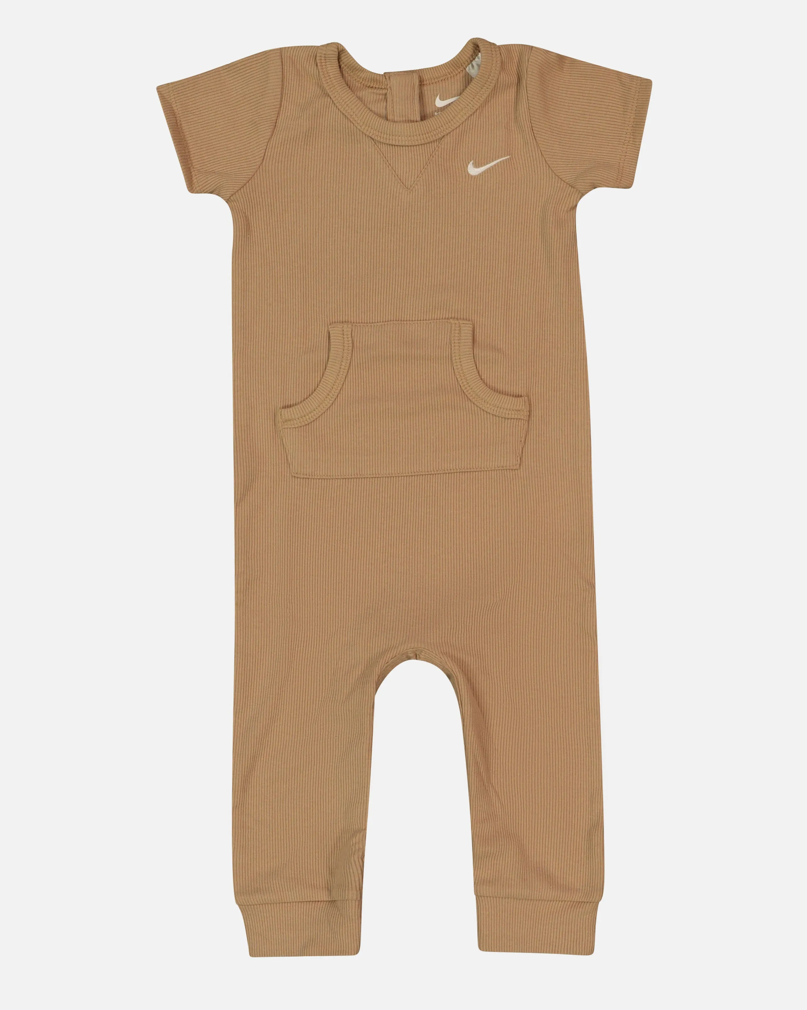 Nike Infants' Rib Knit Romper and Socks Set Brown