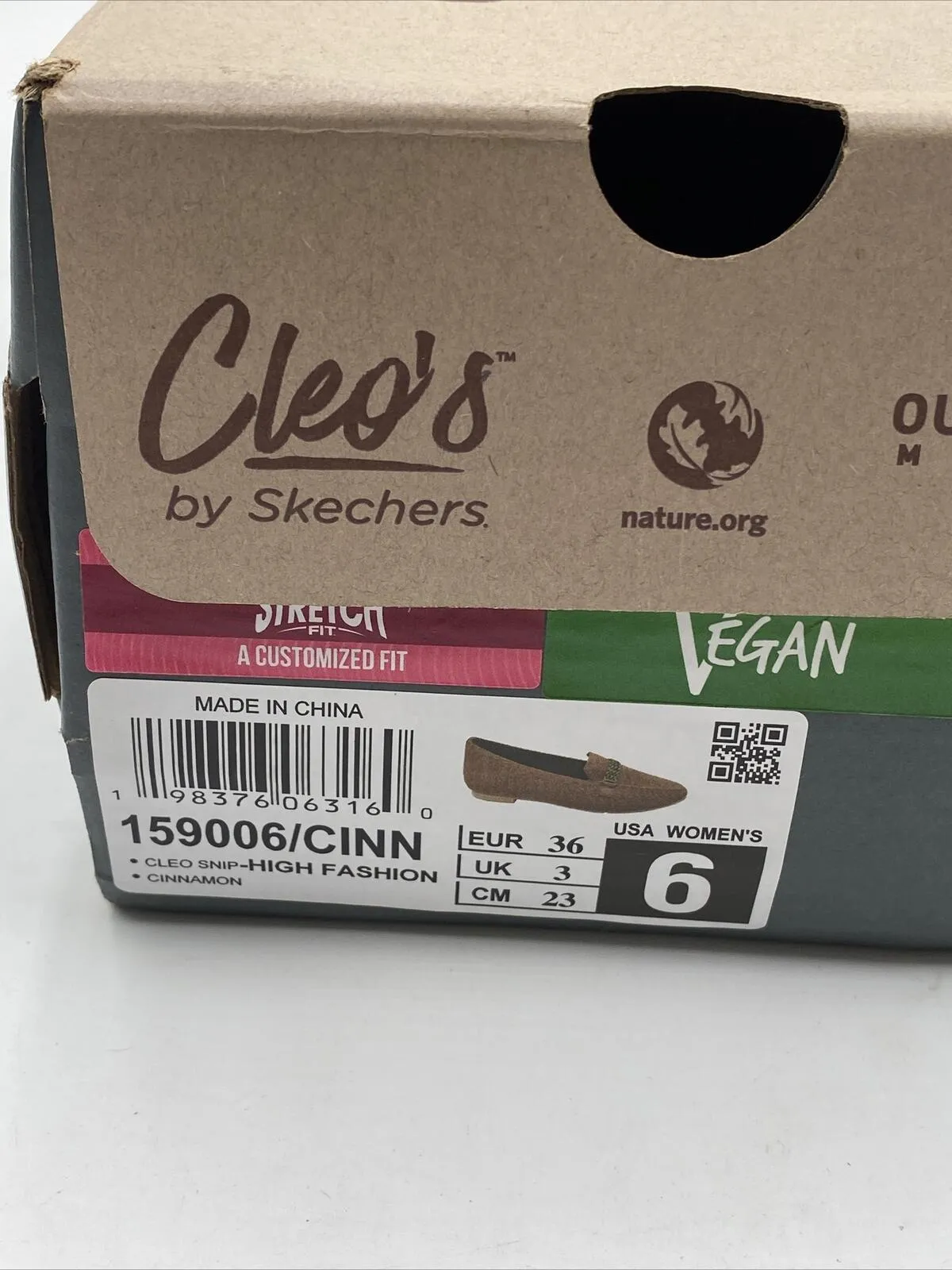 NWB Women's Skechers Cleo Snip Flats Brown Size 6