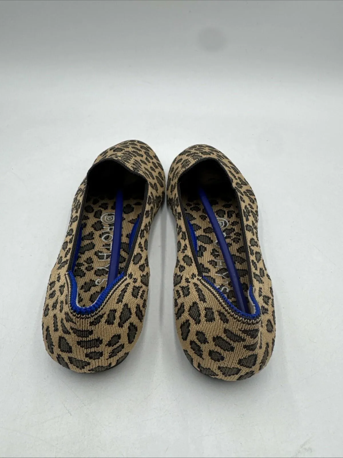 NWOB Rothy’s “THE LOAFERS” Leopard Print Knit Round Toe Slip On Flats Size 6 - Very Good