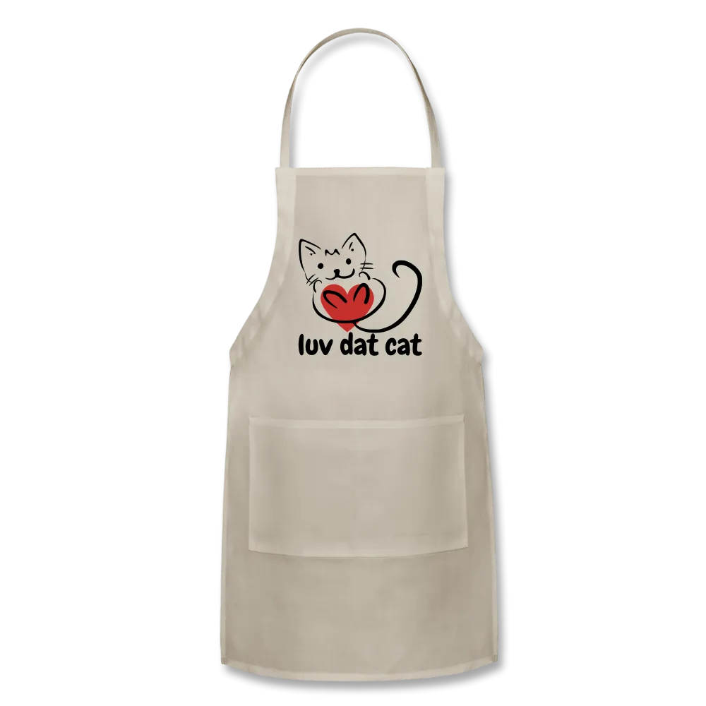 Official Luv Dat Cat Adjustable Apron